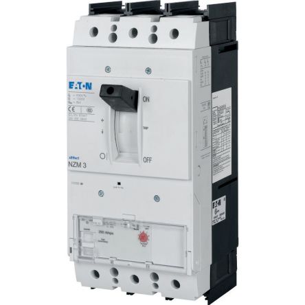 Eaton, Eaton Moeller NZM MCCB Molded Case Circuit Breaker 3P 400A, Breaking Capacity 9 kA, Fixed Mount [269286 NZMH3-AEF400-NA]; 255-669