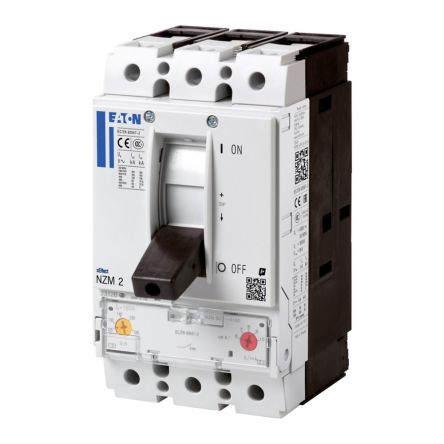 Eaton, Eaton Moeller NZM MCCB Molded Case Circuit Breaker 3P 250A, Breaking Capacity 18.5 kA, Fixed Mount [259090 NZMB2-A250]; 255-694