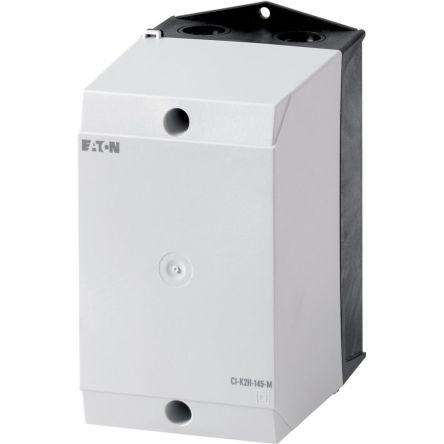 Eaton Series Black, Light Grey Plastic General Purpose Enclosure, IP65, IK06, Light Grey Lid, 181 x 100 x 145mm [229307 CI-K2H-145-M]; 255-822