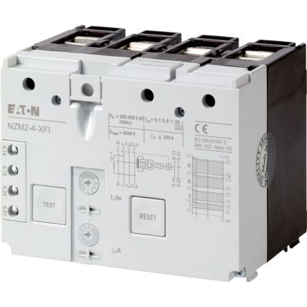 Eaton Eaton Moeller NZM Residual Current Release for use with Four Pole NZM2-4, N2-4 [292344 NZM2-4-XFI]; 256-655