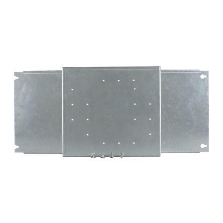 Eaton BPZ Series RAL 7035 Sheet Steel Mounting Plate, 205mm H, 725mm W, 90mm L for Use with Enclosure Mounting [293601 BPZ-NZM2-800-MH]; 256-673