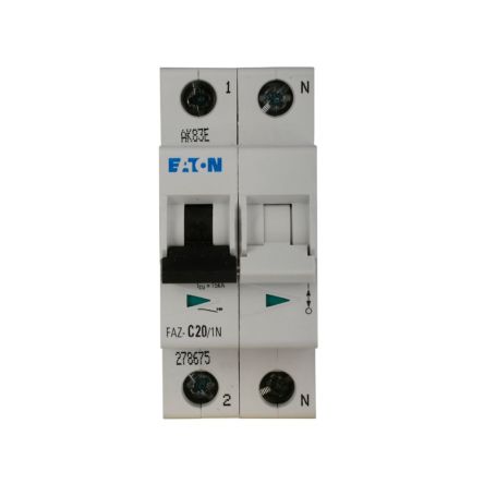 Eaton xEffect FAZ MCB, 1+N, 3A Curve B, 230V AC, 15 kA Breaking Capacity [278638 FAZ-B3/1N]; 256-699