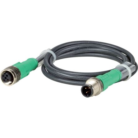 Eaton, RA Series M12 Extension Cable, 1m Cable Length for Use with AS-Interface, CE Certified Standard [272057 RA-XM12-1M]; 256-788