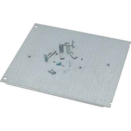Eaton 2839 Series Galvanised Steel Mounting Plate, 30mm H, 420mm W, 520mm L for Use with GS 2 [283954 XMG231606MV]; 257-128