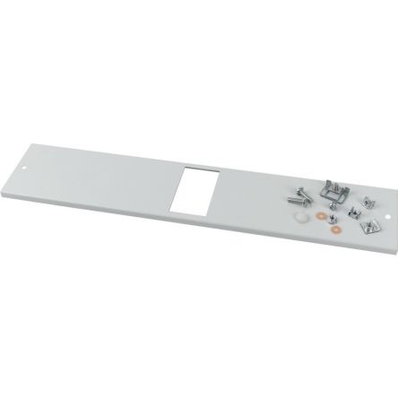 Eaton 2840 Series RAL 7035 Metal Cover, 25mm H, 110mm W, 520mm L for Use with PKZ4 [284097 XMP430406C]; 257-932