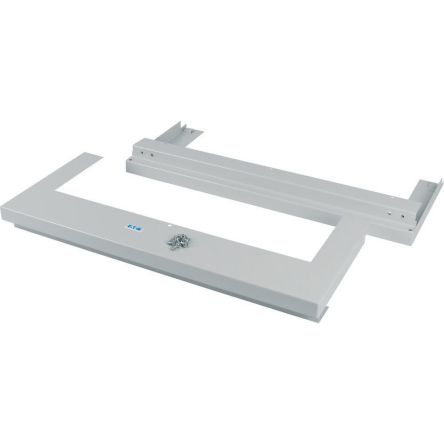 Eaton 2867 Series RAL 7035 Steel Base Plate, 75mm H, 615mm W, 265mm L for Use with Service Distribution Board, [286701 BP-TBP-600-CE]; 258-188