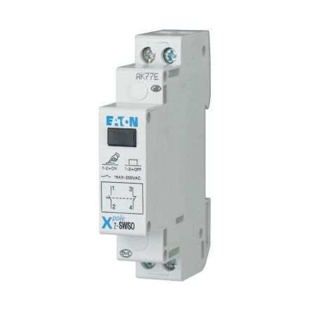 Eaton 2 Pole DIN Rail Isolator Switch - 16A Maximum Current, IP40 [276302 Z-SW/SO]; 258-327