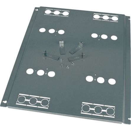 Eaton 2840 Series Metal Mounting Plate, 30mm H, 330mm W, 620mm L for Use with NZM2 [284020 XMN232404MV]; 258-556