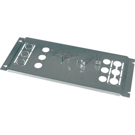 Eaton 2840 Series Stainless Steel Mounting Plate, 20mm H, 200mm W, 500mm L for Use with NZM3 [284038 XMN330806M]; 258-637