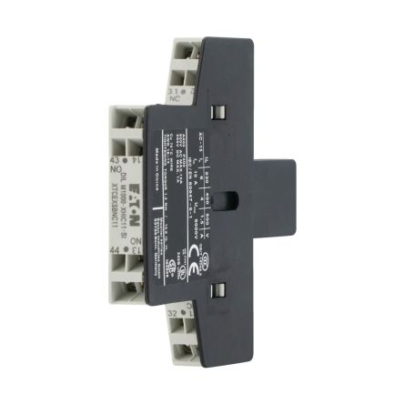 Eaton Auxiliary Contact, 2 Contact, 1 N/C, 1 N/O, Side Mount, DILM [278428 DILM1000-XHIC11-SI]; 258-980