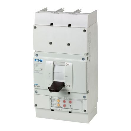 Eaton, Eaton Moeller NZM MCCB Molded Case Circuit Breaker 3P 1kA, Breaking Capacity 37 kA, Fixed Mount [271158 NZMH4-VE1000-NA]; 259-062