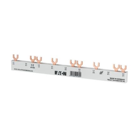 Eaton Eaton Moeller xPole 3 Phase Busbar, 415V [291488 EVG-16/3X1PHAS/8MODUL/HI]; 259-111