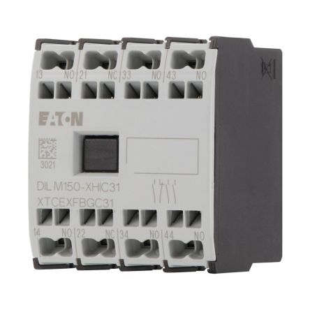 Eaton Auxiliary Contact, 4 Contact, 3 N/C, 3 N/O, Front Fastening, DILM [278045 DILM150-XHIC31]; 259-172
