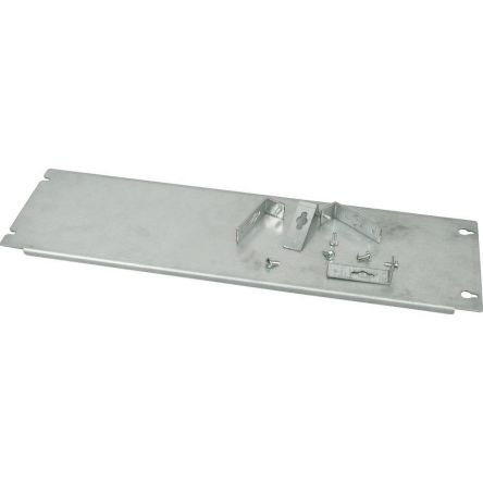 Eaton 2856 Series Galvanised Steel Mounting Plate, 25mm H, 215mm W, 700mm L for Use with Enclosure [285691 XME0808M]; 259-294