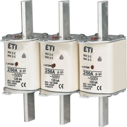 Eaton 80A NH Fuse, 58 x 30 x 135mm, 500V ac [290012 Z-NH-1/80]; 259-309