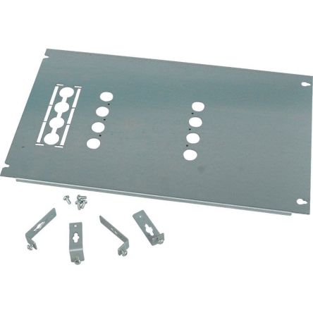 Eaton 2903 Series Stainless Steel Mounting Plate, 30mm H, 720mm W, 620mm L for Use with NZM4 [290348 XMN442408MVF]; 259-314