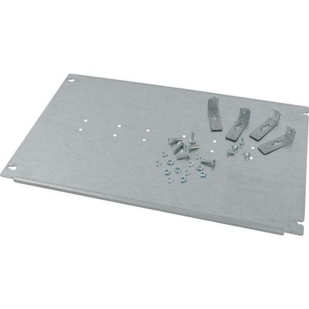Eaton 2839 Series Galvanised Steel Mounting Plate, 20mm H, 298mm W, 486mm L for Use with GS00 [283952 XMG031206MV]; 259-767