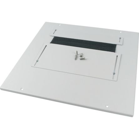 Eaton 2842 Series RAL 7035 Steel Base Plate, 30mm H, 300mm W, 900mm L for Use with Bottom Planking, Roof Planking [284295 XLST3F104]; 259-792