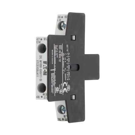 Eaton Auxiliary Contact, 2 Contact, 1 N/OE, 1 NCL, Side Mount, DILM [278426 DILM1000-XHIV11-SI]; 259-942