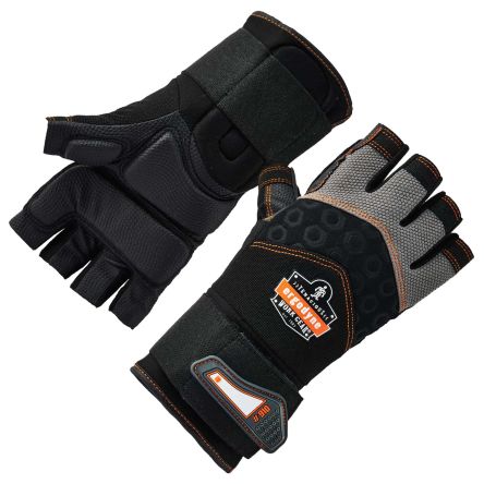 Ergodyne ProFlex Black Anti-Vibration Work Gloves, Size XL [17715]; 259-983