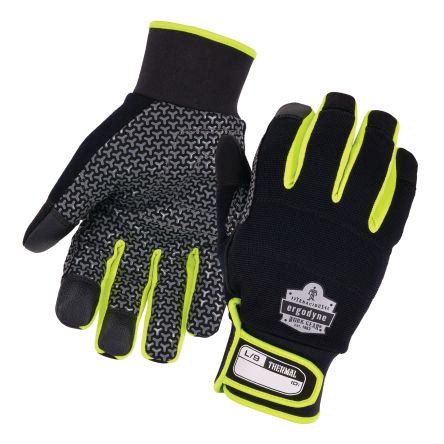 Ergodyne ProFlex Black Cold Resistant Work Gloves, Size M [18153]; 259-997