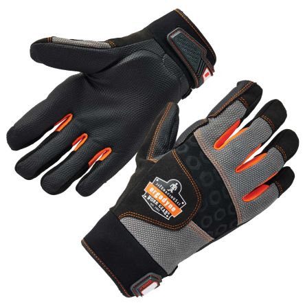 Ergodyne ProFlex Black Neoprene Anti-Vibration Work Gloves, Size L [17704]; 260-103
