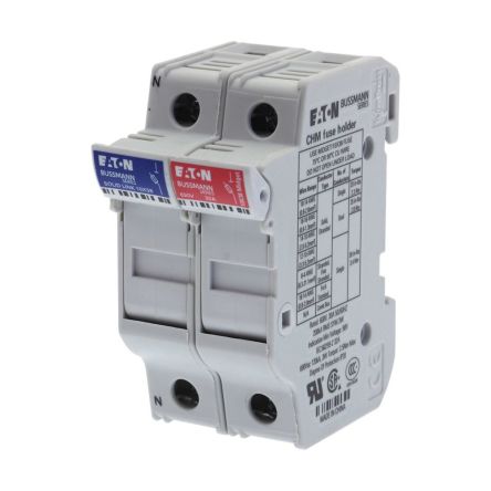 Eaton 32A Fuse Holder for 10 x 38mm Fuse, 1P, 600V ac [CHM1DNU]; 261-311