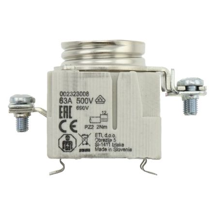 Eaton 63A Fuse Holder for 50 x 27mm Fuse, 1P, 500V [SFRD33 SICHERUNGSUNTERTEIL D3 E33 1POL DIN HUT]; 261-378