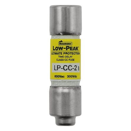 Eaton 2A T Melamine Cartridge Fuse, 1.5 x 0.41in [LP-CC-2]; 261-380