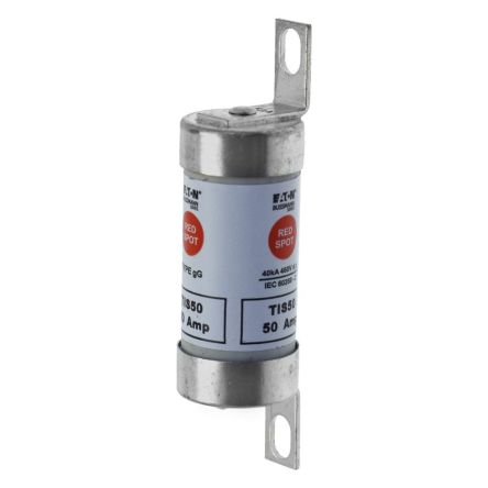 Eaton 50A Tag Fuse, 22 x 86mm, 0.46/0.66kV, 73mm [TIS50]; 261-419