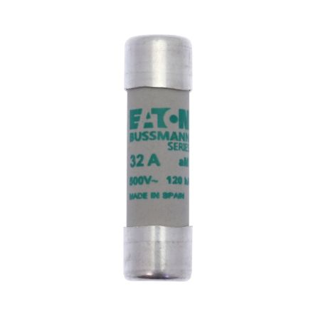Eaton 32A Cartridge Fuses, 14 x 51mm [C14M32S]; 261-445