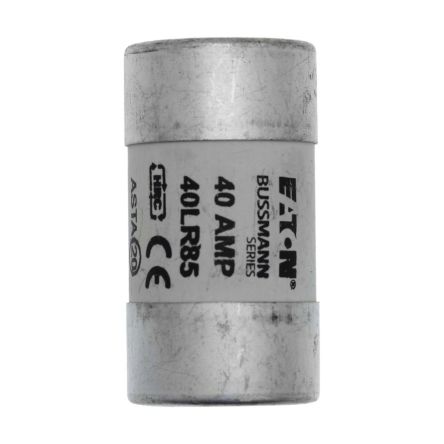 Eaton 40A Cartridge Fuse, 30 x 57mm [40LR85]; 261-579