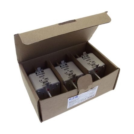 Eaton 500A Tag Fuse, 71 x 150mm, 690V [500NHG3B-690 NH FUSE 500A 690V gG SIZE 3]; 261-590