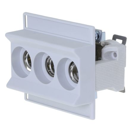 Eaton 16A Base Mount Fuse Holder for D01mm Fuse, 3P, 400V [TFRN01-SB]; 261-682