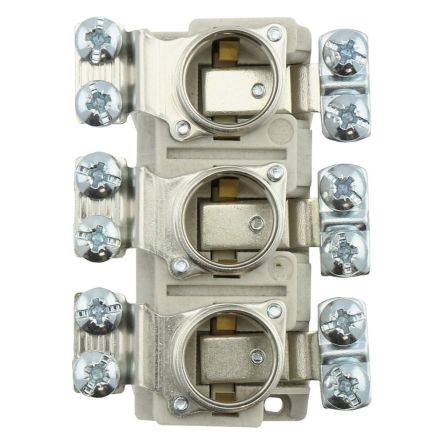 Eaton 63A Base Mount Fuse Holder for D02mm Fuse, 3P, 400V [TFRN02-SD]; 261-683