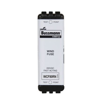Eaton 80A Glass Filled PES Cartridge Fuse, 3.01 x 1in [WCF80RN]; 261-698