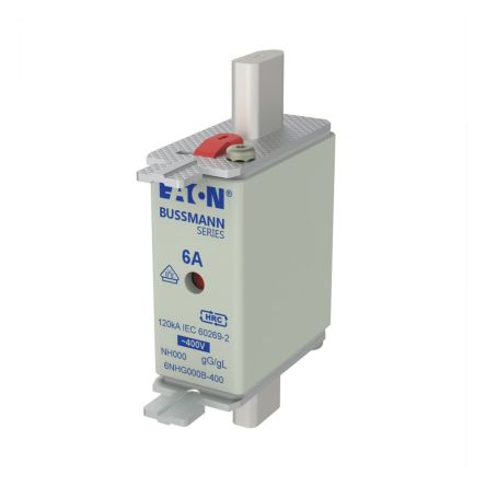 Eaton 6A NH Fuse, 51 x 21 x 79mm, 400V ac [6NHG000B-400]; 261-736