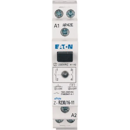 Eaton Z-R23 ICS-R16 MCB, 16A, 240V AC, 24V DC [ICS-R16D024B200 Z-R23/16-20]; 261-912