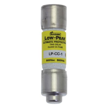 Eaton 1A T Melamine Cartridge Fuse, 1.5 x 0.41in [LP-CC-1]; 261-916