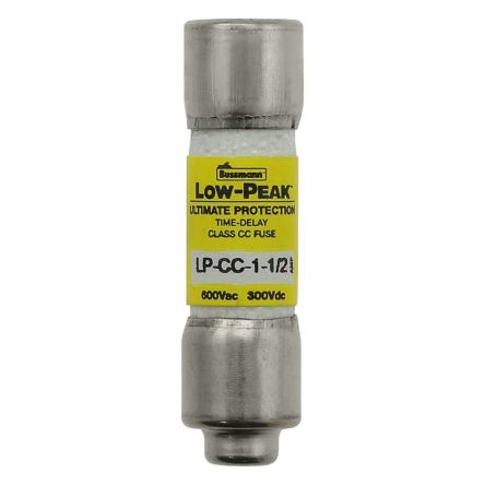 Eaton 1.5A T Melamine Cartridge Fuse, 1.5 x 0.41in [LP-CC-1-1/2]; 261-917
