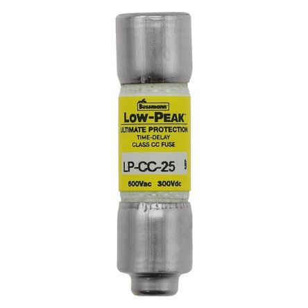 Eaton 25A T Melamine Cartridge Fuse, 1.5 x 0.41in [LP-CC-25]; 262-455