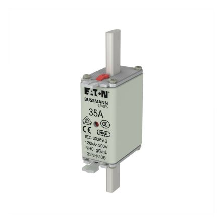 Eaton 35A NH Fuse, 58 x 30 x 135mm, 500V ac [35NHG0B]; 262-732