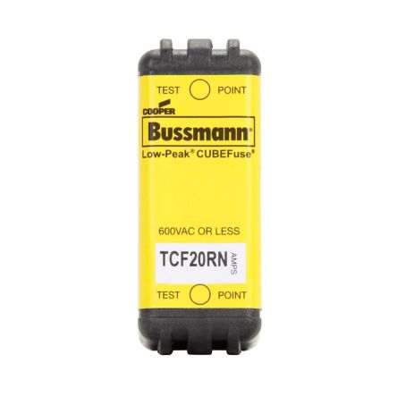 Eaton 20A NH Fuse, 1 x 0.75 x 1.88in, 600V ac [TCF20RN]; 263-128