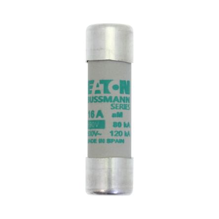 Eaton 16A Cartridge Fuses, 14 x 51mm [C14M16S]; 263-139
