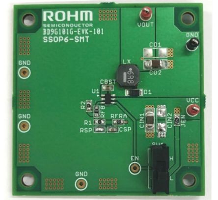 ROHM BD9G101G-EVK-101 Buck Regulator for BD9G101G for Step-down Switching Regulator [BD9G101G-EVK-101]; 264-259