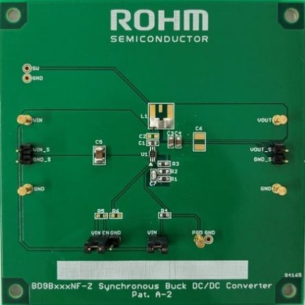 ROHM BD9B206NF-EVK-001 Buck Converter for BD9B206NF-Z for Buck DC/DC Converters [BD9B206NF-EVK-001]; 265-501