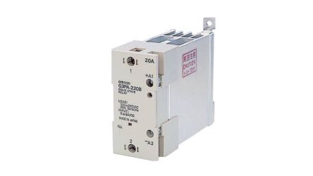 Omron G3PA Series Solid State Relay, 20 A Load, DIN Rail Mount, 240 V ac/dc Load, 24 V ac/dc Control [G3PA-220B-VD-X DC5-24]; 265-993