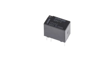 Omron PCB Mount Power Relay, 24V dc Coil, 1A Switching Current, SPDT [G5V-1-2 DC24]; 266-040
