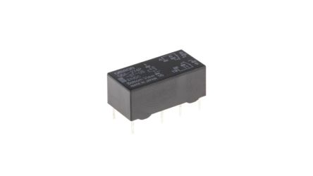 Omron PCB Mount Latching Power Relay, 12V dc Coil, 2A Switching Current, DPDT [G6A-274P-US DC12]; 266-046