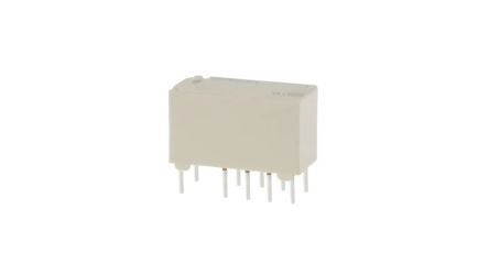 Omron Surface Mount Latching Power Relay, 5V dc Coil, 2A Switching Current, DPDT [G6SK-2 DC5]; 266-054